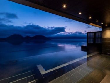 The Lake Suite Kounosu” has an infinity design that allows you to become one with Lake Toya and be surrounded by all of Lake Toya.