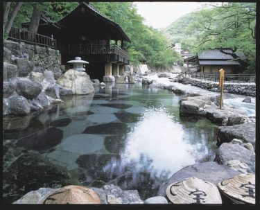 Takaragawa Onsen Wangosenkaku is located in a pristine natural environment. Let the sound of the clear water soothe you and help you free your mind!