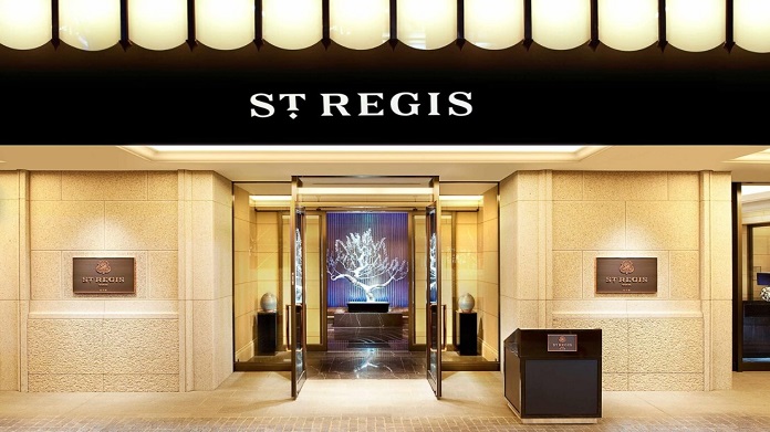 The St. Regis Hotel Osaka, a luxurious top-class hotel located along Midosuji Avenue.